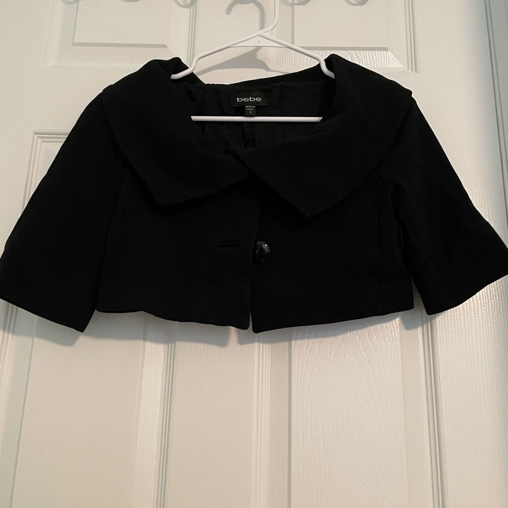 black bebe short dress cover up